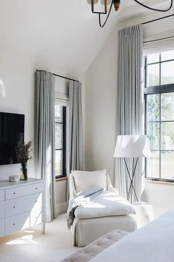 elegant white bedroom
