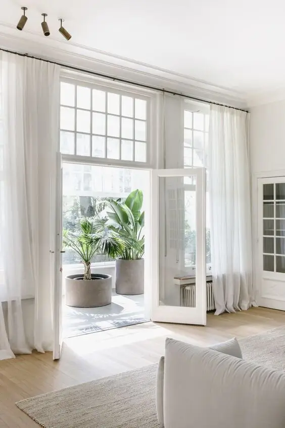 white living room