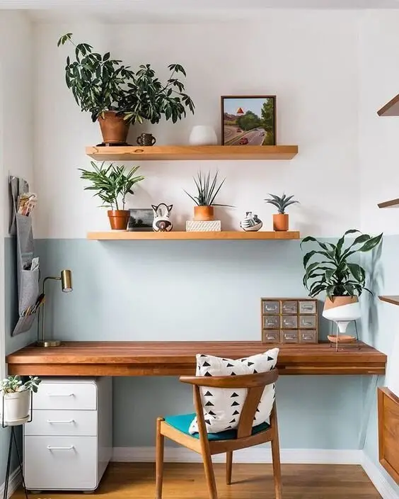modern boho home office