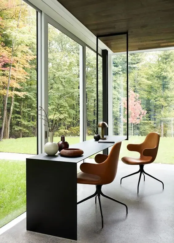 glass walls home office
