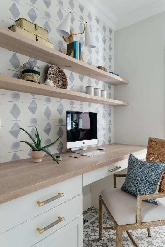 modern rustic home office