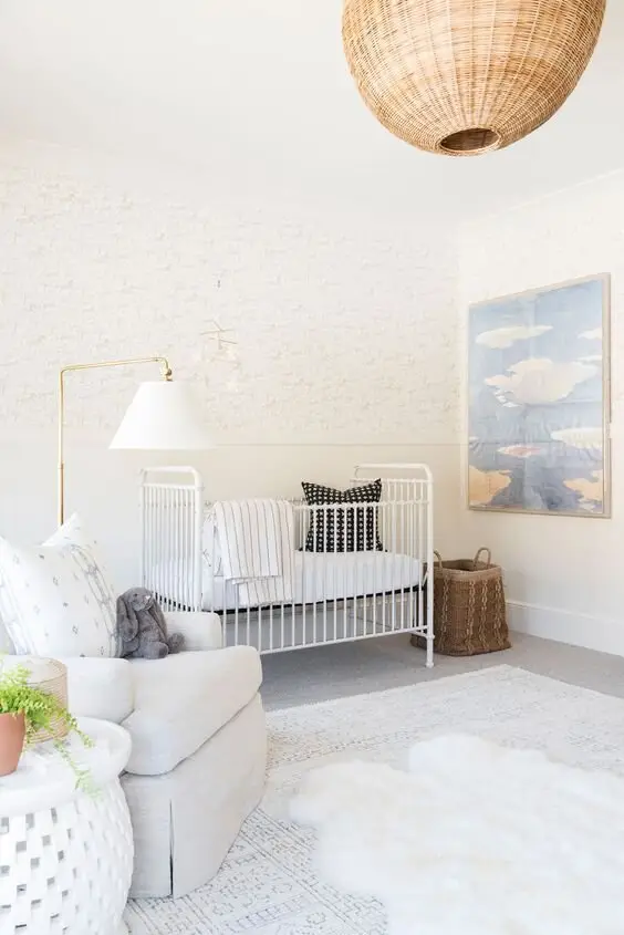 bright minimalist nursery
