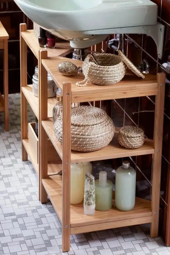 under the sink storage racks
