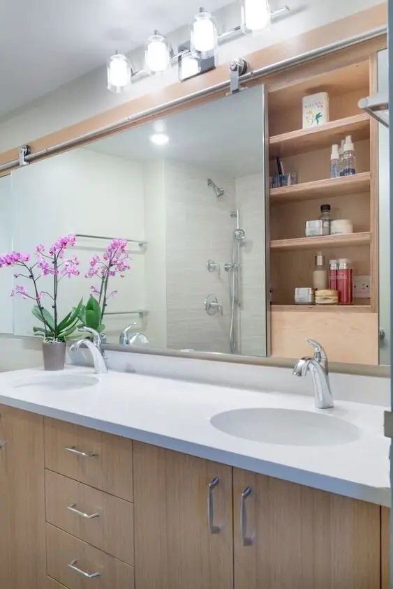 bathroom sink mirror cabinet