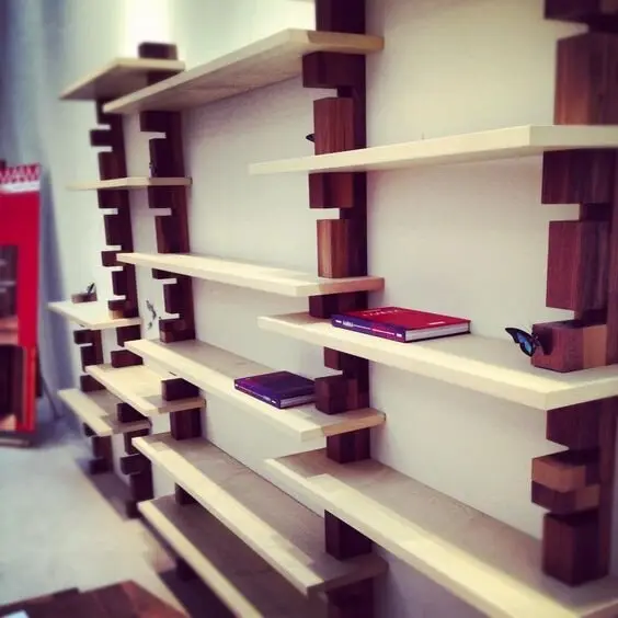 Flexible Wood Shelves wood project: Shelving where the shelves lift out and move as your storage changes, no demolition