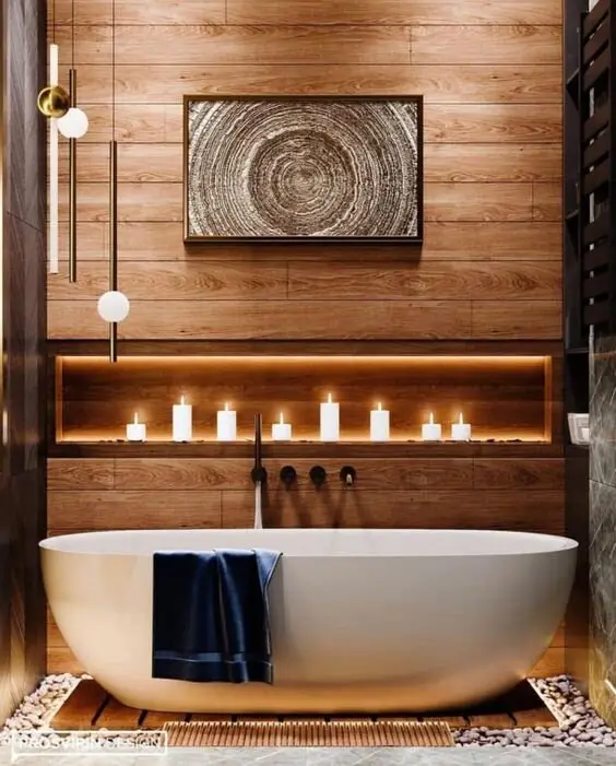 modern rustic bathroom