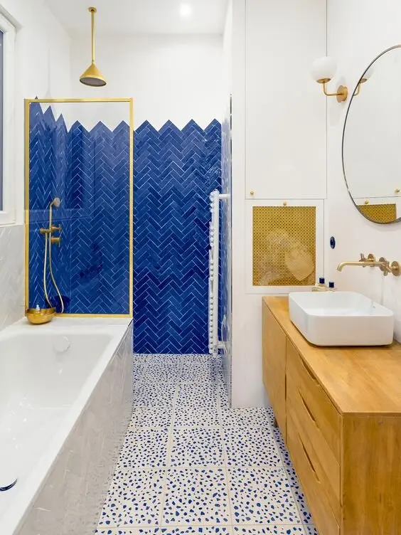colourful bathrooms