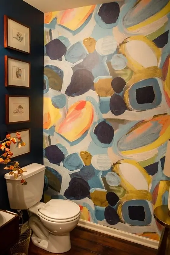 bold colourful bathrooms