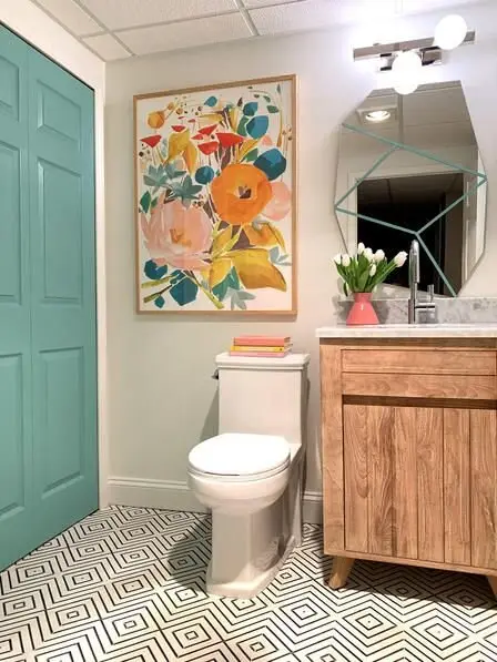 colourful bathrooms