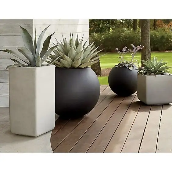modern minimalist planters