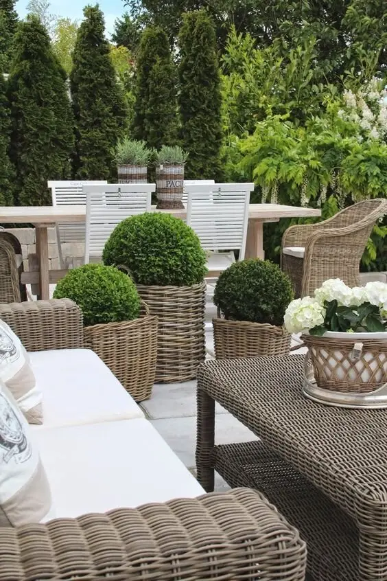 basket garden planters