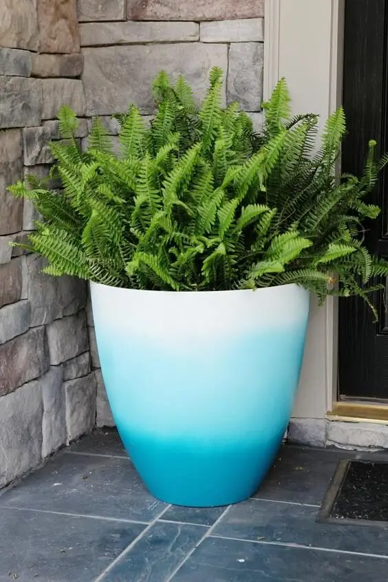 ombre garden planter