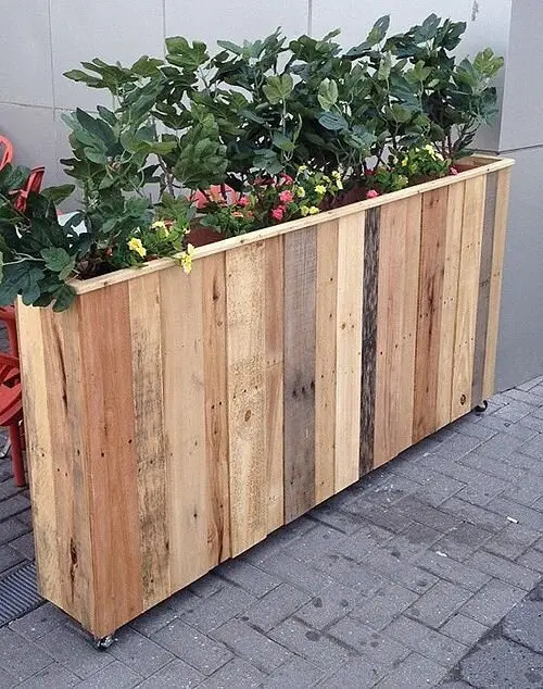 wheeled garden planter