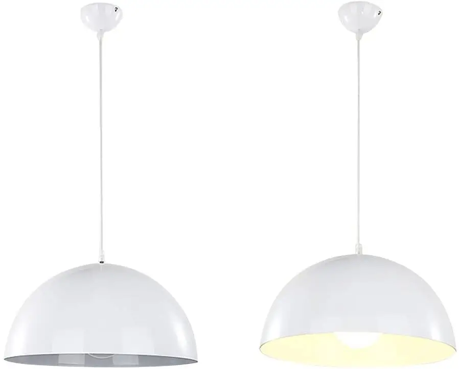 white kitchen pendant lights