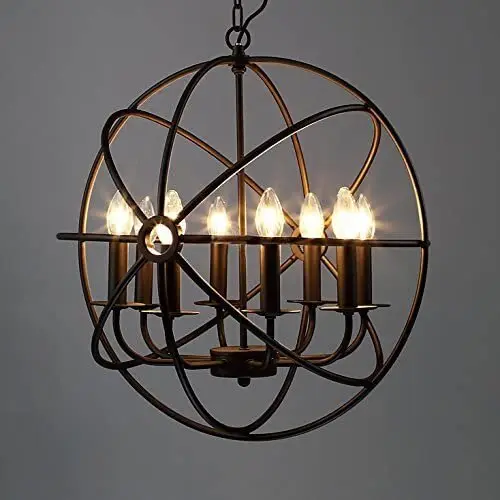 vintage iron pendant light