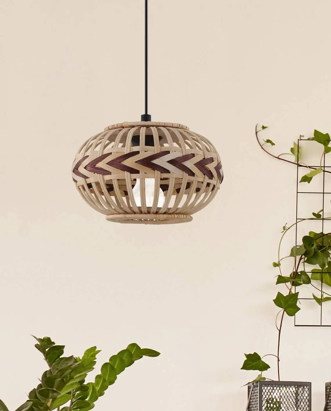 rattan pendant light