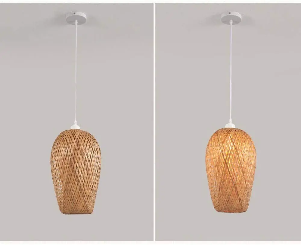 bamboo pendant light