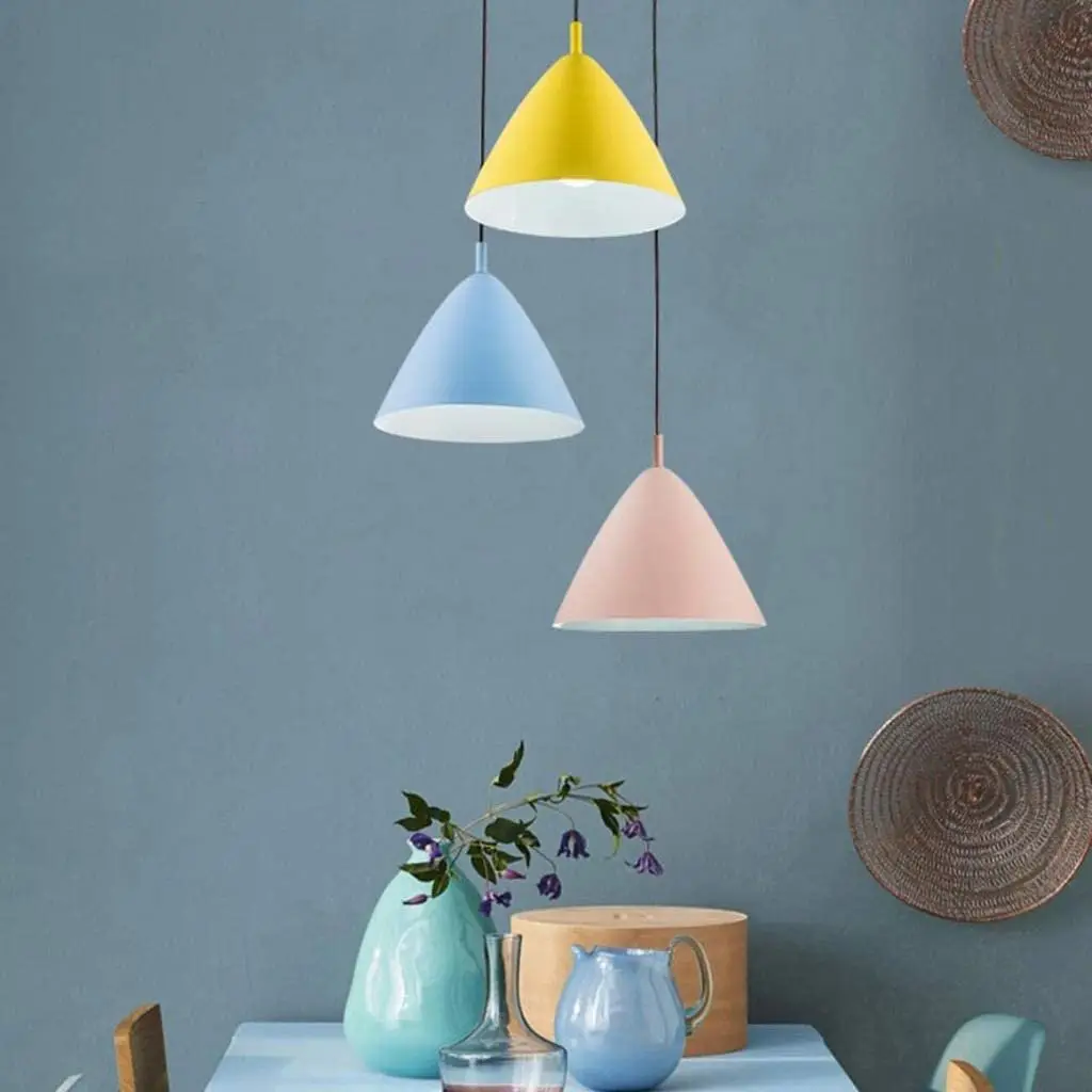 colourful pendant lights
