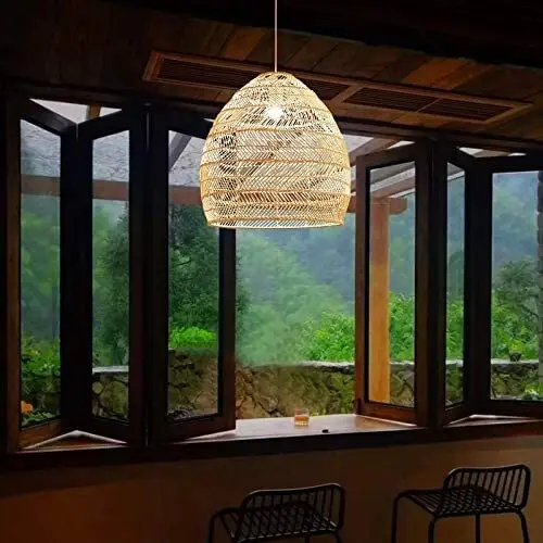 rattan pendant light