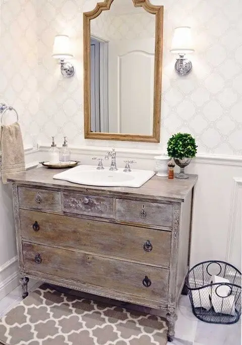 shabby chic vanity