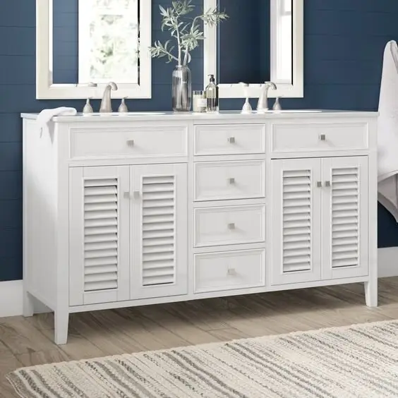 louver bathroom cabinet