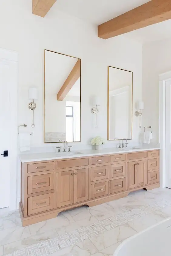 marble topped bathroom vanity