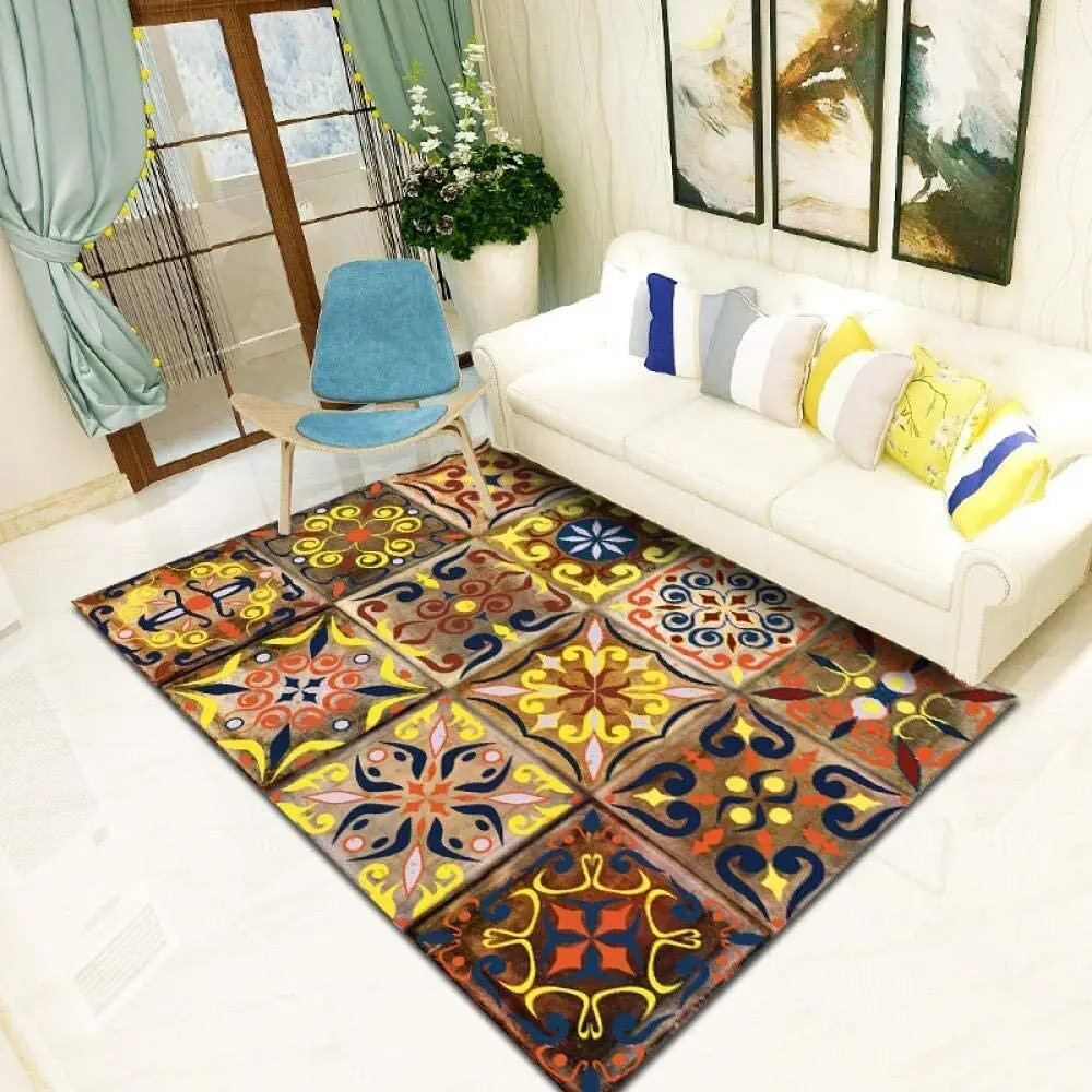 bright area rug