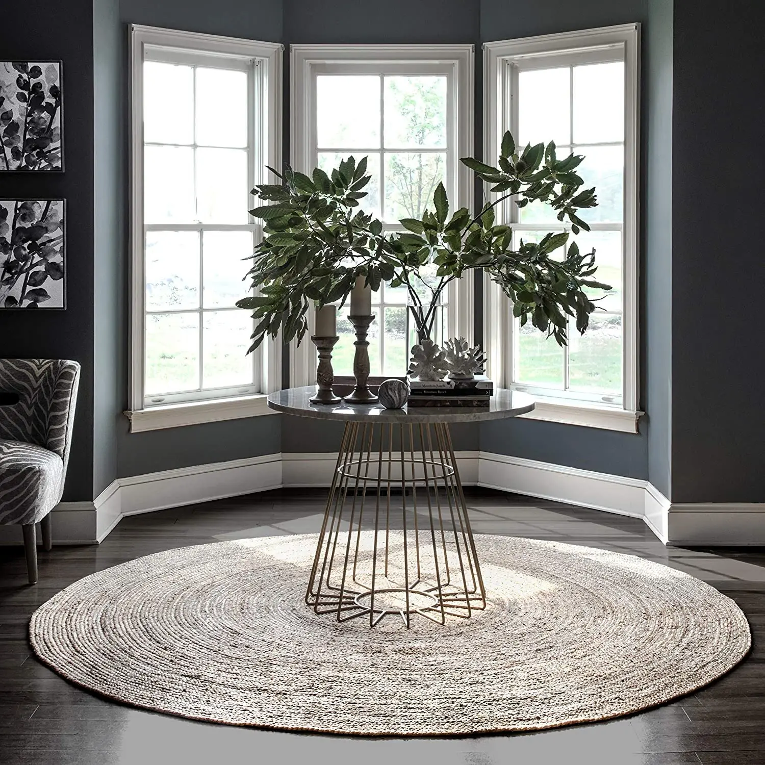round jute rug