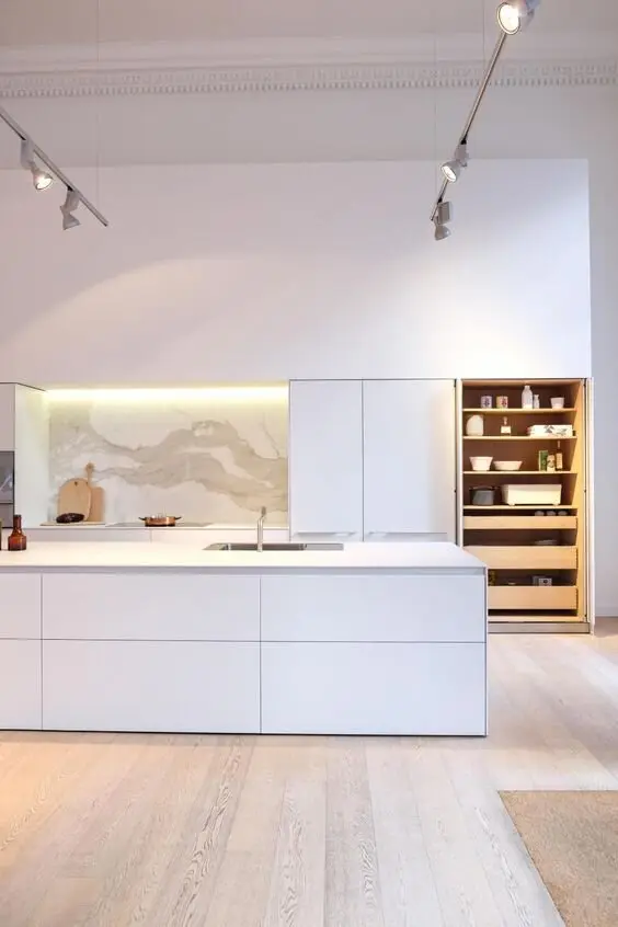 modern white kitchen
