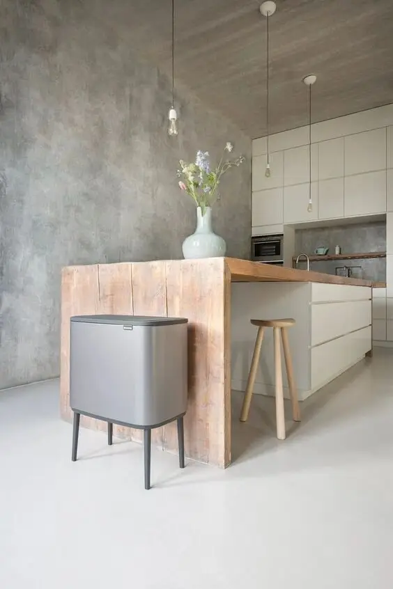 concrete wall kitchen