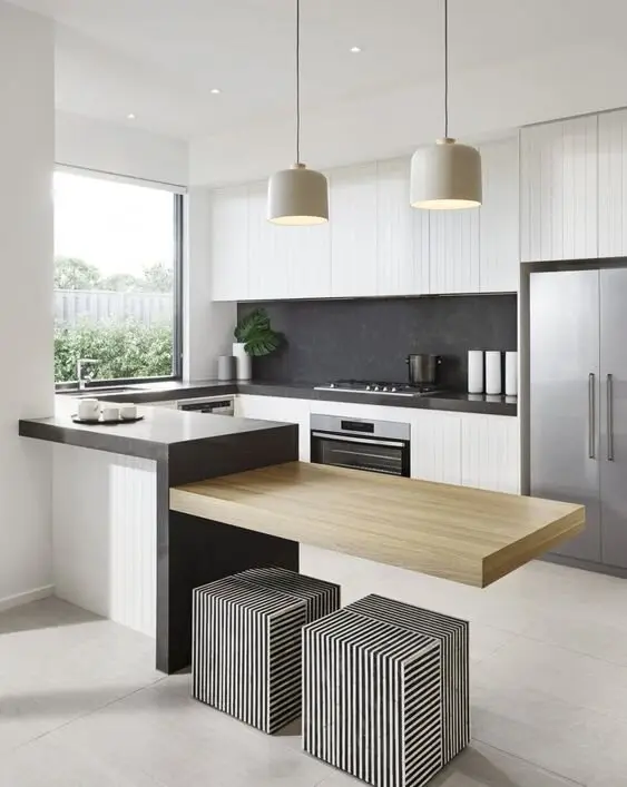 breakfast bar kitchen