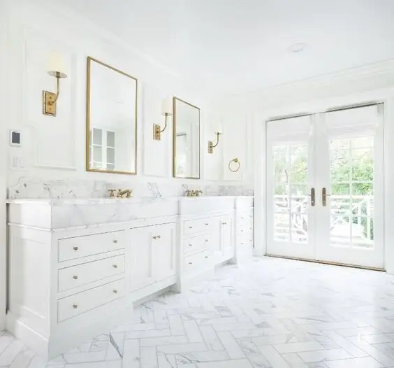 marble bathroom floor