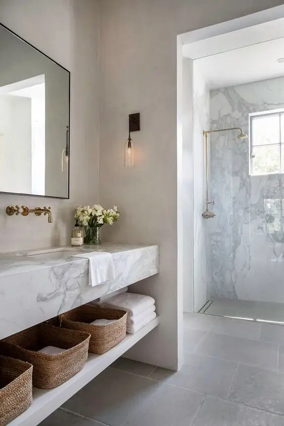 marble bathroom