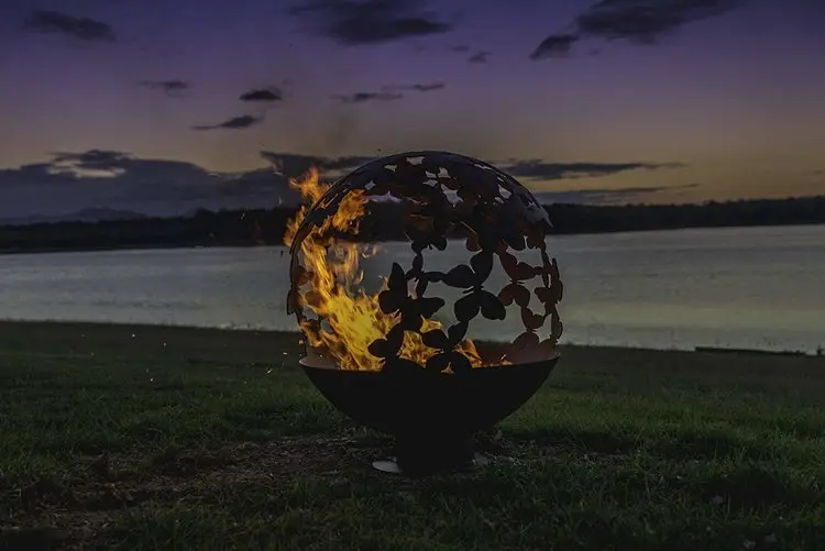 butterfly sphere fire pit