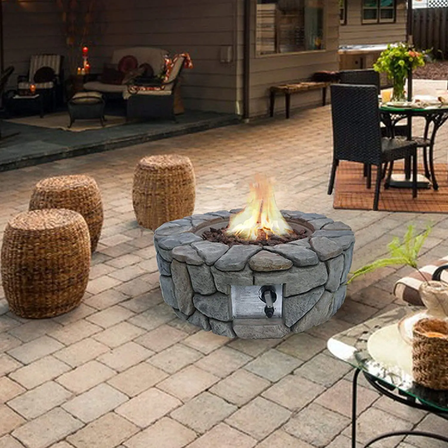 stone fire pit