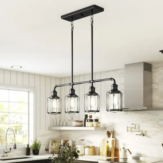 vintage industrial chandelier