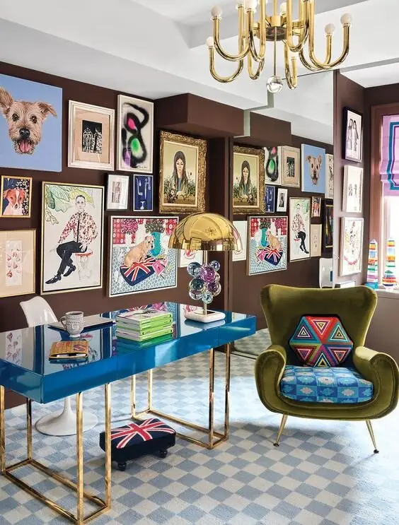 artsy home office