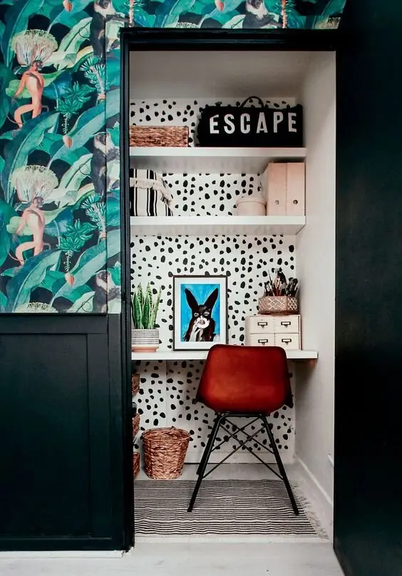 closet home office