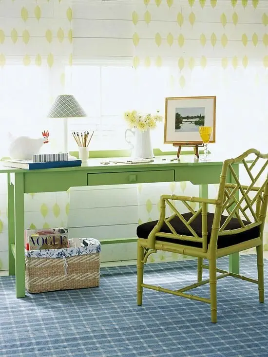 green home office