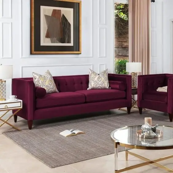 velvet sofa