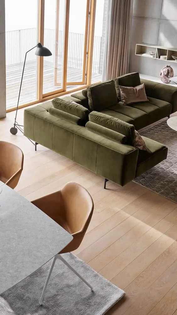 olive sofa