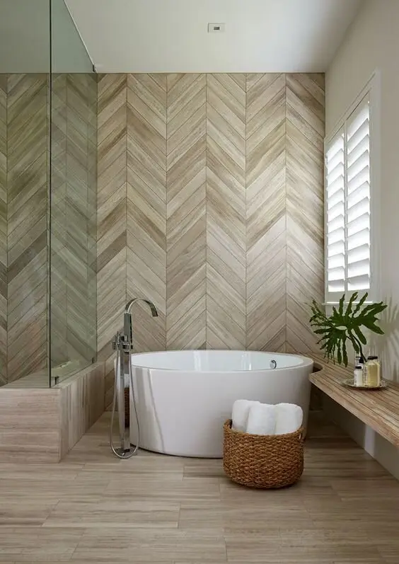 rustic spa bathroom