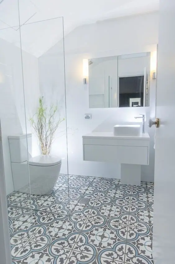 white modern bathroom
