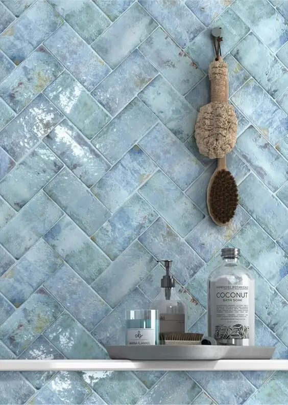 herringbone subway tiles
