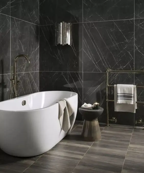 black marble tile