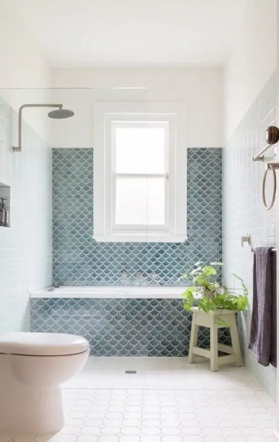 fishtail bathroom tile