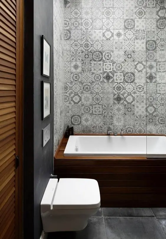 grayscale portuguese tiles