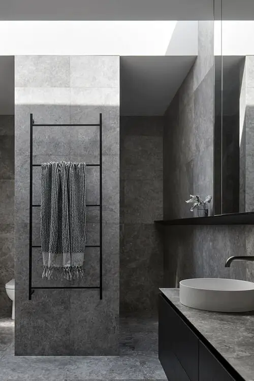 modern grey bathroom