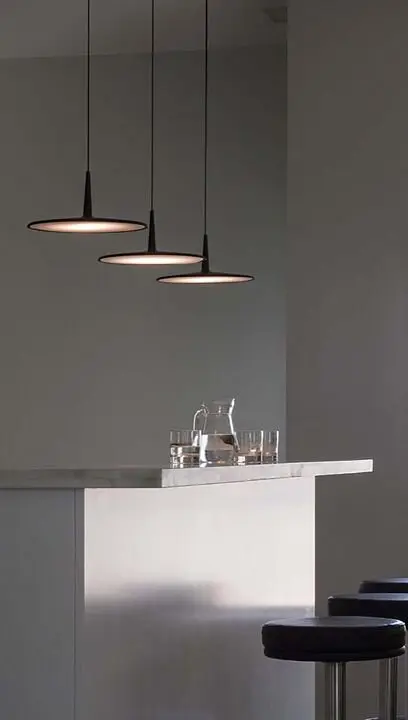 minimalist drop lights