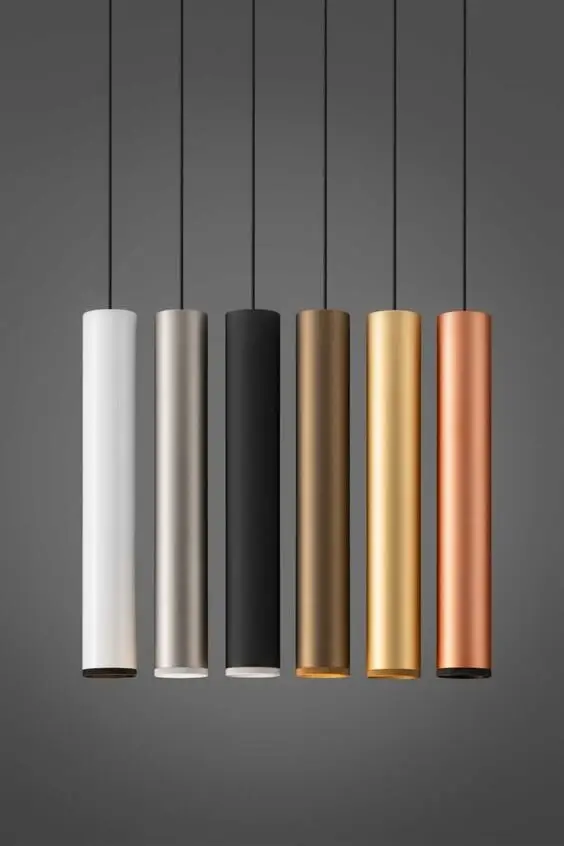 metallic pendant lights
